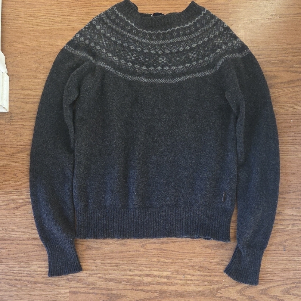 Moncler Dark Gray Patterned Sweater. Marked Large Best for Small Medium - Picture 5 of 13